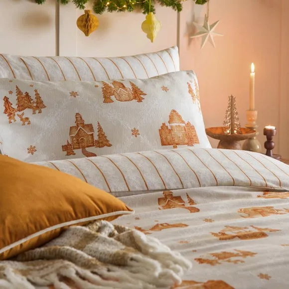 Duvet Cover Set Reversible - White, Cotton alternate view