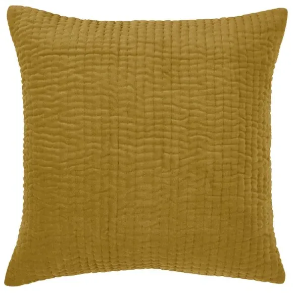 Textured Cushion Cover - Mustard, Cotton alternate view