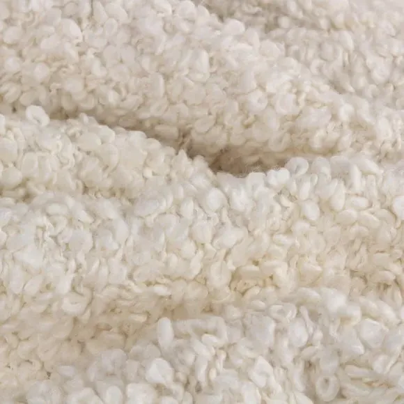 Ulsmere Throw Blanket - Ecru Brown, Boucle alternate view