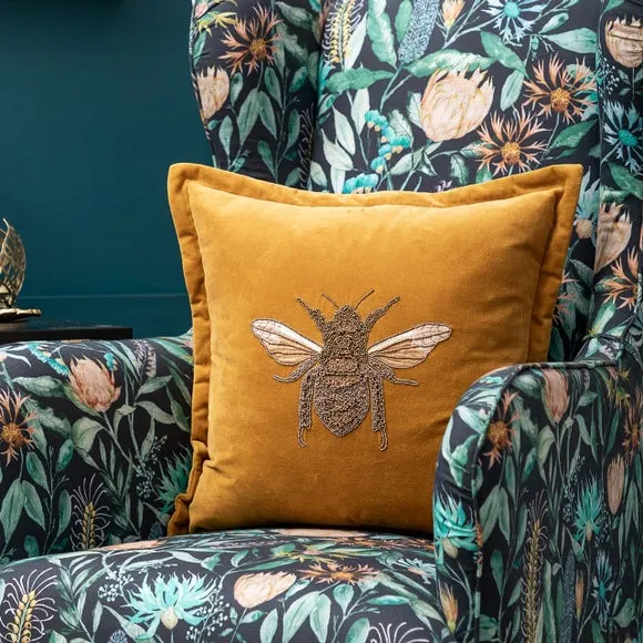 Voyage Maison Layla Bee Square Cushion Cover - Mustard product