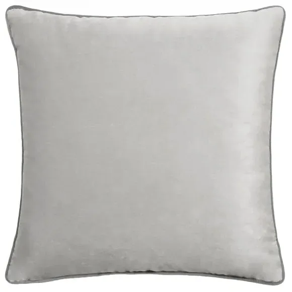 Paoletti Meridian Square Cushion Cover - Dove Grey, Polyester by Dunelm, alternate view