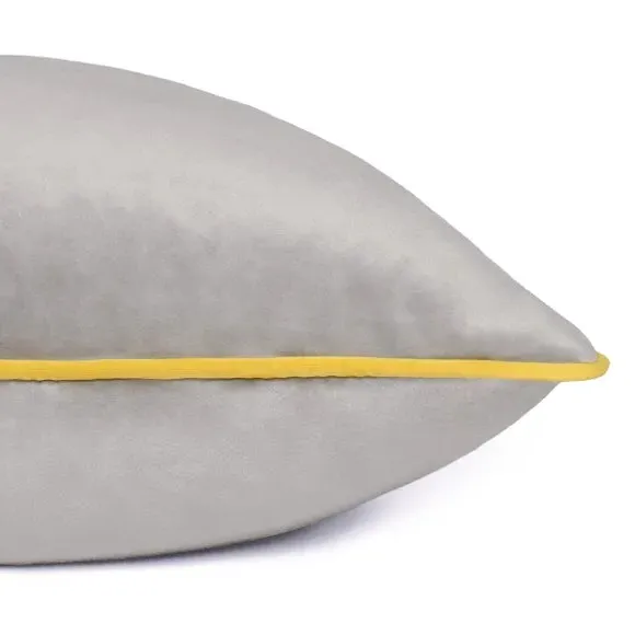 Paoletti Meridian Square Cushion Cover - Nordic Grey, Polyester by Dunelm, image 4