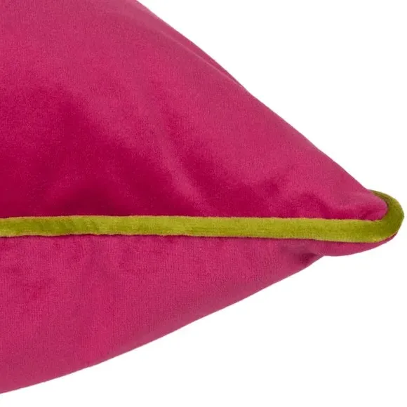 Paoletti Meridian Square Cushion Cover - Hot Pink, Polyester by Dunelm, image 4