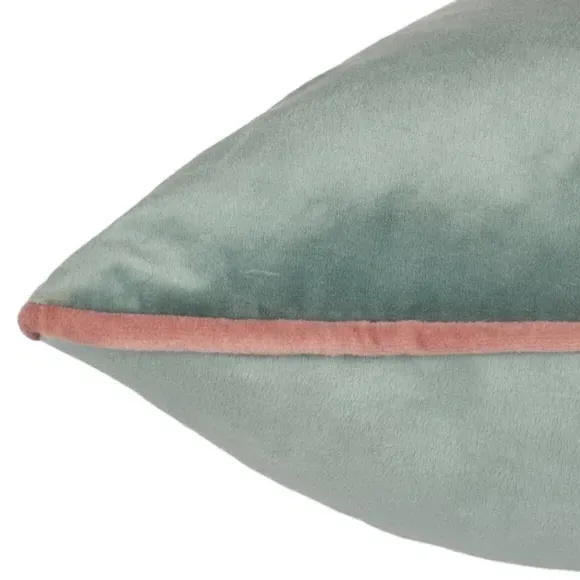 Paoletti Meridian Square Cushion Cover - Mint Blue, Polyester by Dunelm, image 5