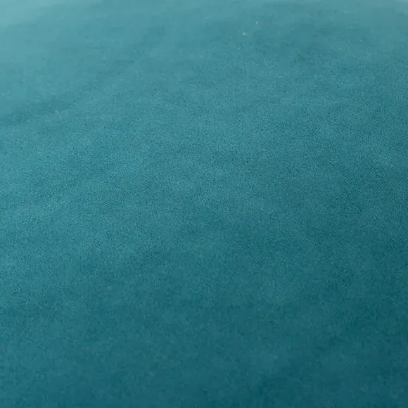 Paoletti Meridian Square Cushion Cover - Teal Blue, Polyester by Dunelm, image 2