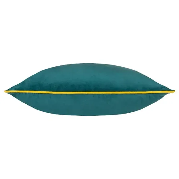 Paoletti Meridian Square Cushion Cover - Panama Teal, Polyester by Dunelm, image 4