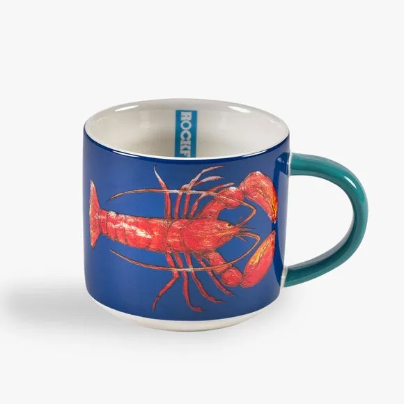 Rockfish Lobster Mug - Blue, Recycled Fine China product