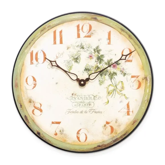 Vineyard Wall Clock - Green alternate view
