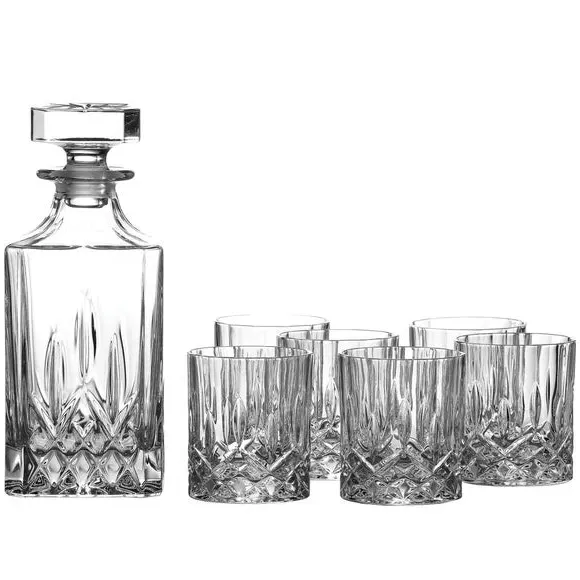 Royal Doulton Seasons Decanter & Tumbler Glass Set - Clear alternate view