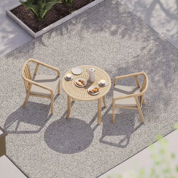 Maris 2-Seater Round Bistro Set with Riven Chairs product