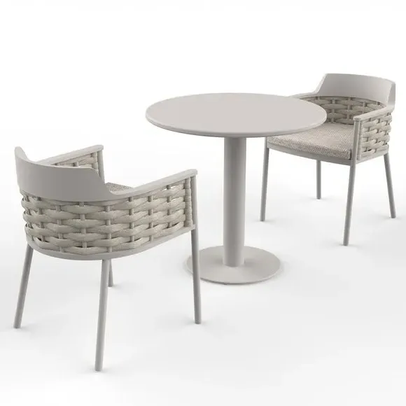 Olma 2-Seater Bistro Set - Cream alternate view