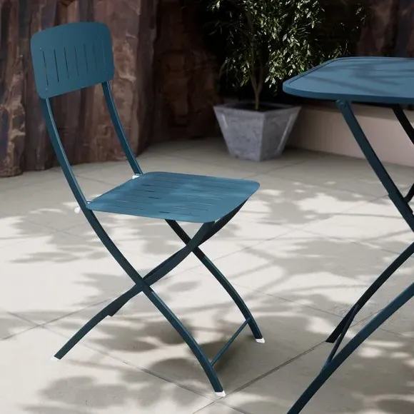 Venice Square 2-Seater Bistro Set - Blue alternate view