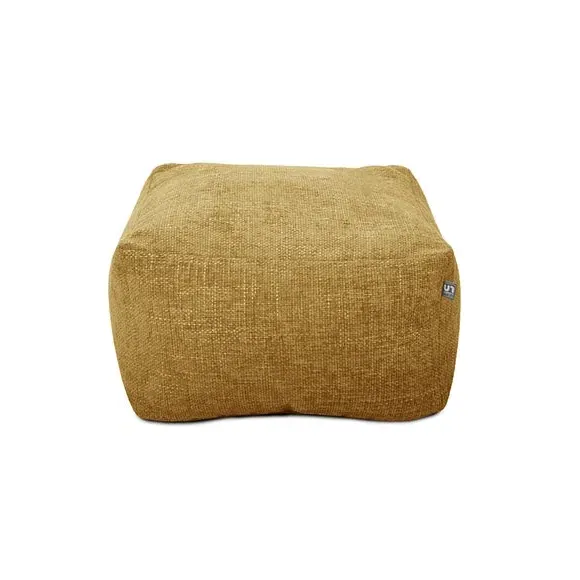 Bean Bag Ottoman with Removable Cover - Yellow alternate view