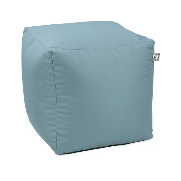 Cube Bean Bag Indoor Outdoor - Seafoam Blue, Fabric alternate view