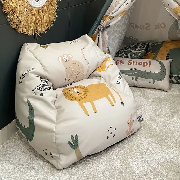 rucomfy Printed Snuggle Bean Bag Chair - Multicolor alternate view