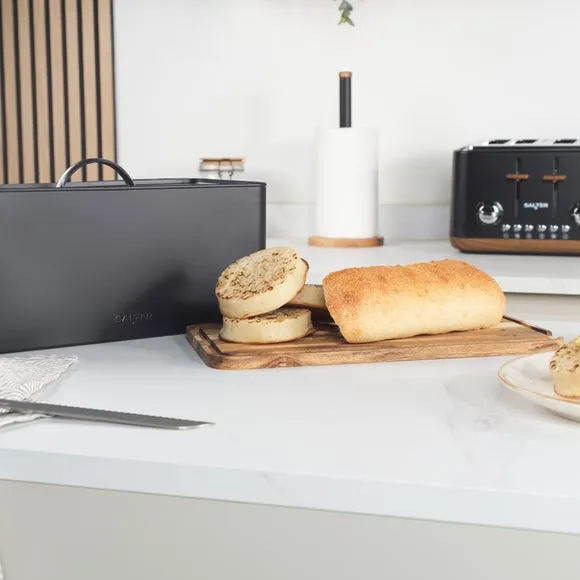 Toronto Bread Bin with Board - Black product