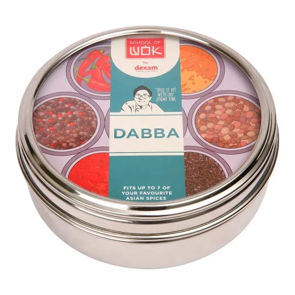 School of Wok Dabba Asian Spice Tin - Silver, Stainless Steel alternate view