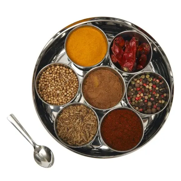 School of Wok Dabba Asian Spice Tin - Silver, Stainless Steel product