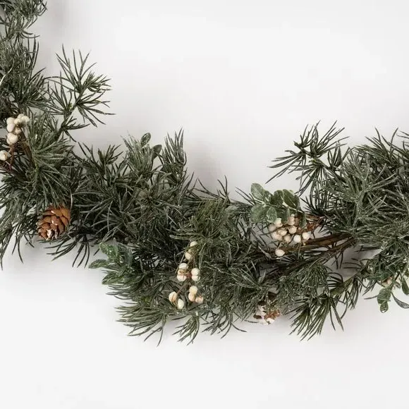 150cm Light Up Garland with LEDs - Green alternate view