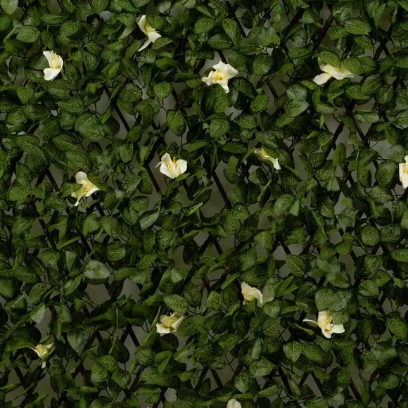 Artificial Clematis Expanding Trellis - Green, Willow alternate view