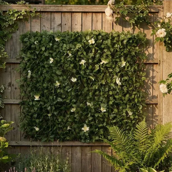 Artificial Clematis Expanding Trellis - Green, Willow product