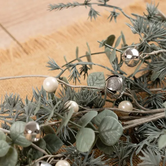 Trailing Pine Centrepiece with Bells - Green alternate view