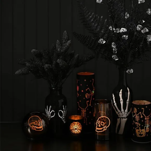 Artificial Fruit Bouquet in Skeleton Vase - Black alternate view