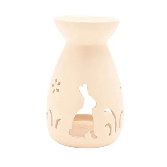 Eggstraordinary Gift Co. Bunny Oil Burner - Cream, Ceramic alternate view