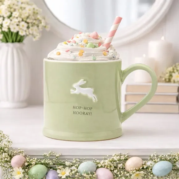Eggstraordinary Gift Co. HopHopHooray Mug - Green, Ceramic product