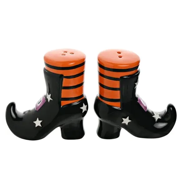 Hocus Pocus Ceramic Boot Salt & Pepper Shakers alternate view