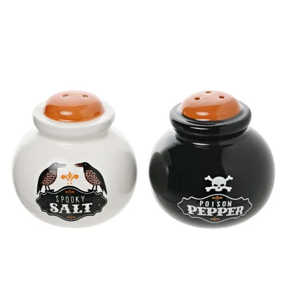 Hocus Pocus Mini Cauldron Salt & Pepper Shakers - Multicolor alternate view