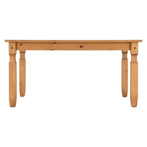 Corona 4-Seater Rectangle Dining Table - Brown, Solid Wood alternate view