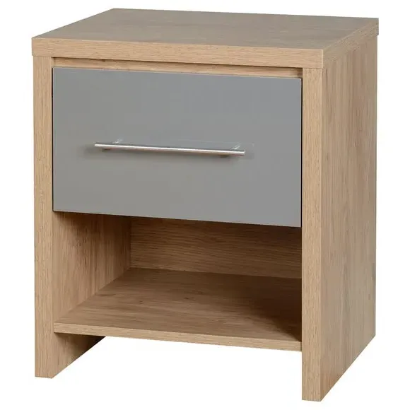 Seville 1 Drawer Bedside Table - Grey product