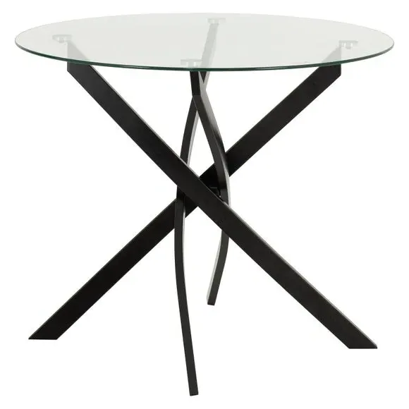 Sheldon Round Dining Table - Clear, Tempered Glass product