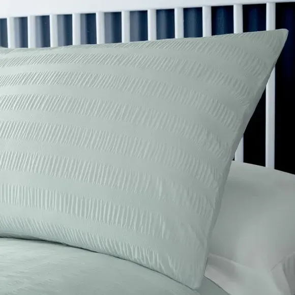 Honley Duvet Cover and Pillowcase Set - Duck Egg Blue alternate view