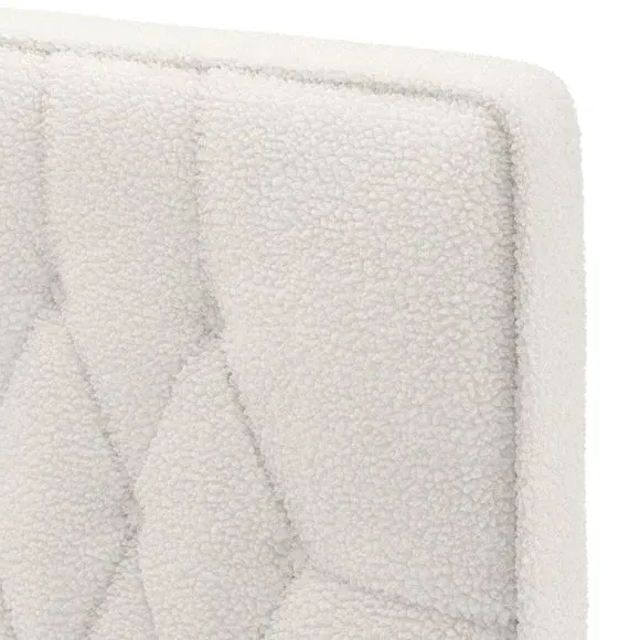 Chesterfield Headboard Floor Standing - Cream, Teddy by Dunelm, image 4