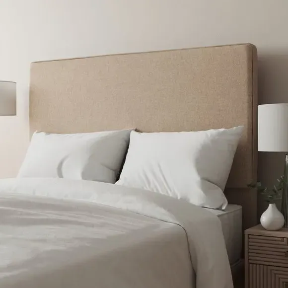 Floor Standing Headboard - Natural Tweed