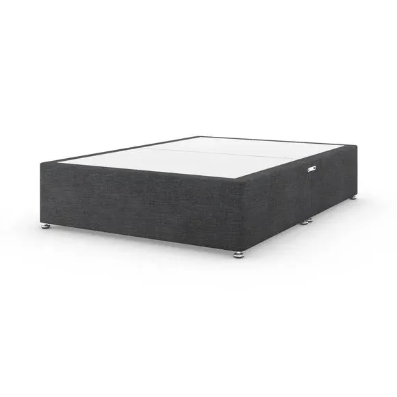 Platform Divan Base with Storage - Charcoal Grey, Fabric alternate view