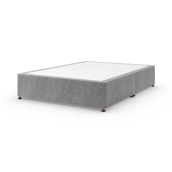 Platform Top Divan Base - Grey, Teddy Fabric alternate view