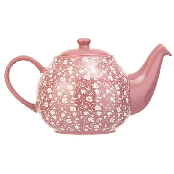 6 Cup Teapot Ditsy Floral - Pink, Stoneware alternate view