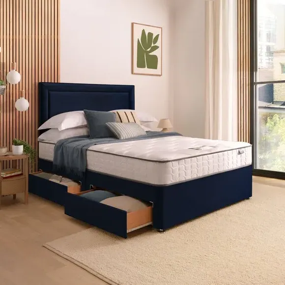 Divan Bed with Headboard & Mattress - Maritime by Dunelm, image 2