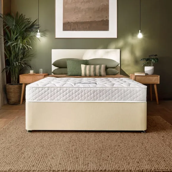 Mattress and Divan Set with Storage - Cream alternate view