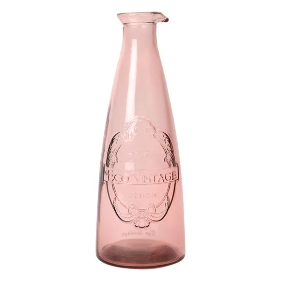 Recycled Glass Carafe - Pink alternate view