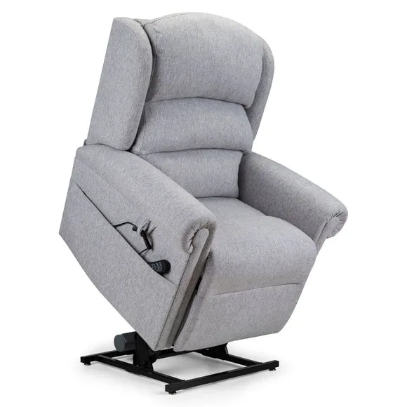 Dorchester Premier Waterfall Rise and Recline Chair - Silver, Chenille alternate view