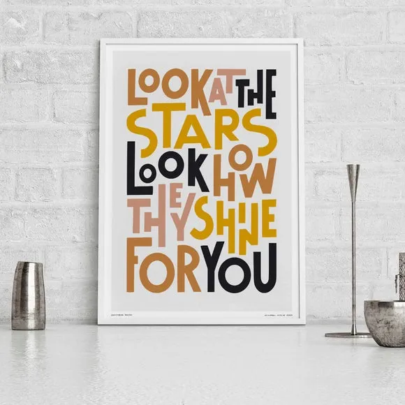 Look at the Stars Framed Print - Multicolor product