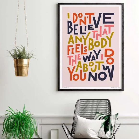 Wonderwall Feels The Way I Do Framed Print - Multicolor alternate view