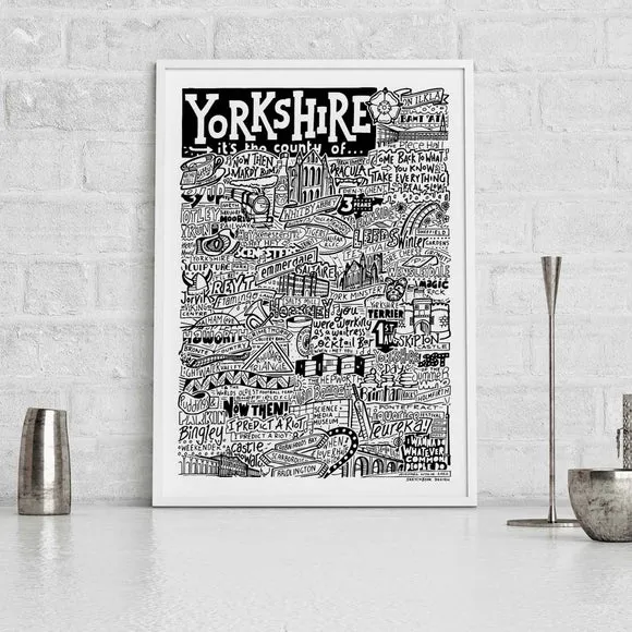 Yorkshire Landmarks Framed Print - Multicolor product