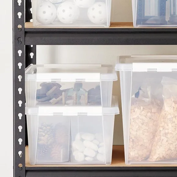 Home 25L Clip Lock Storage Box - Clear alternate view