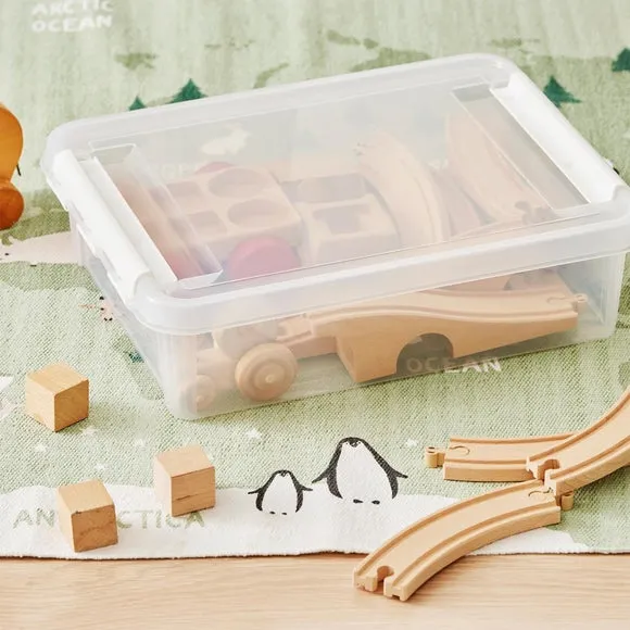 Set of 4 14L Storage Boxes - Clear alternate view