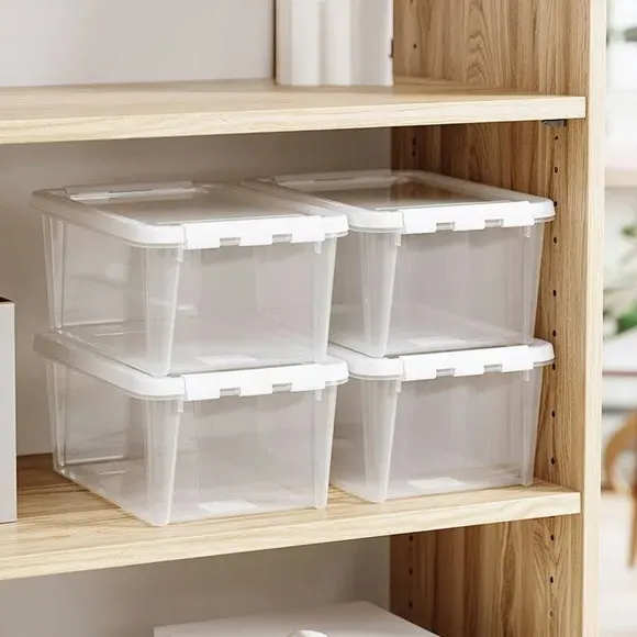 Set of 4 14L Storage Boxes - Clear product
